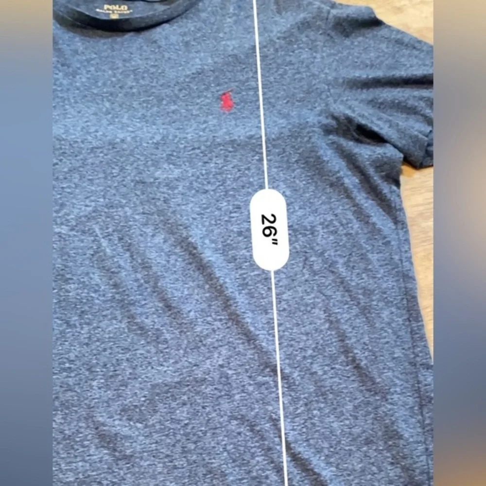 Polo‎ by Ralph Lauren  Medium Heather Slate Gray Crew Neck Cotton Polo